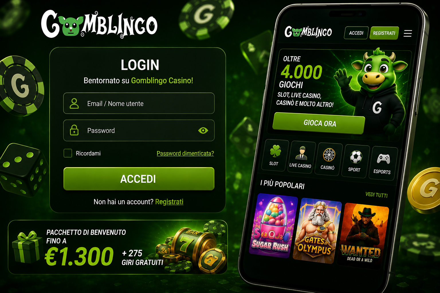 Gomblingo Login: Come Registrarsi e Accedere al Casino Passo per Passo
